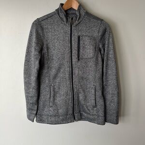 Marc New York Full Zip Herringbone Sweater | Soft & Stylish